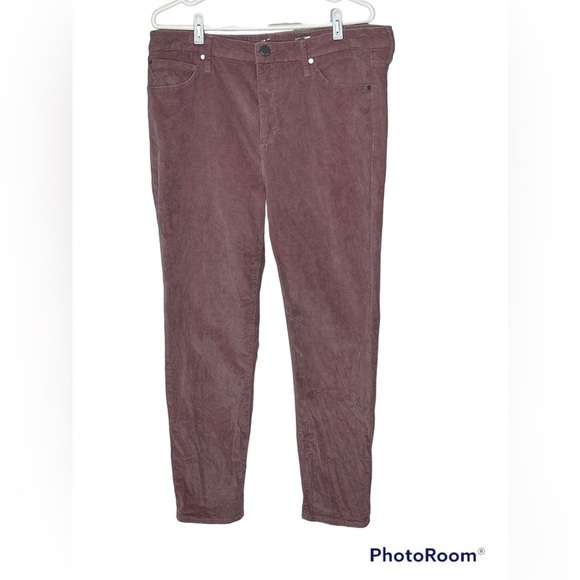 Seventy 7 Dusty Rose Ultra High Rise Skinny Corduroy Pants Sz 16 - Picture 1 of 7